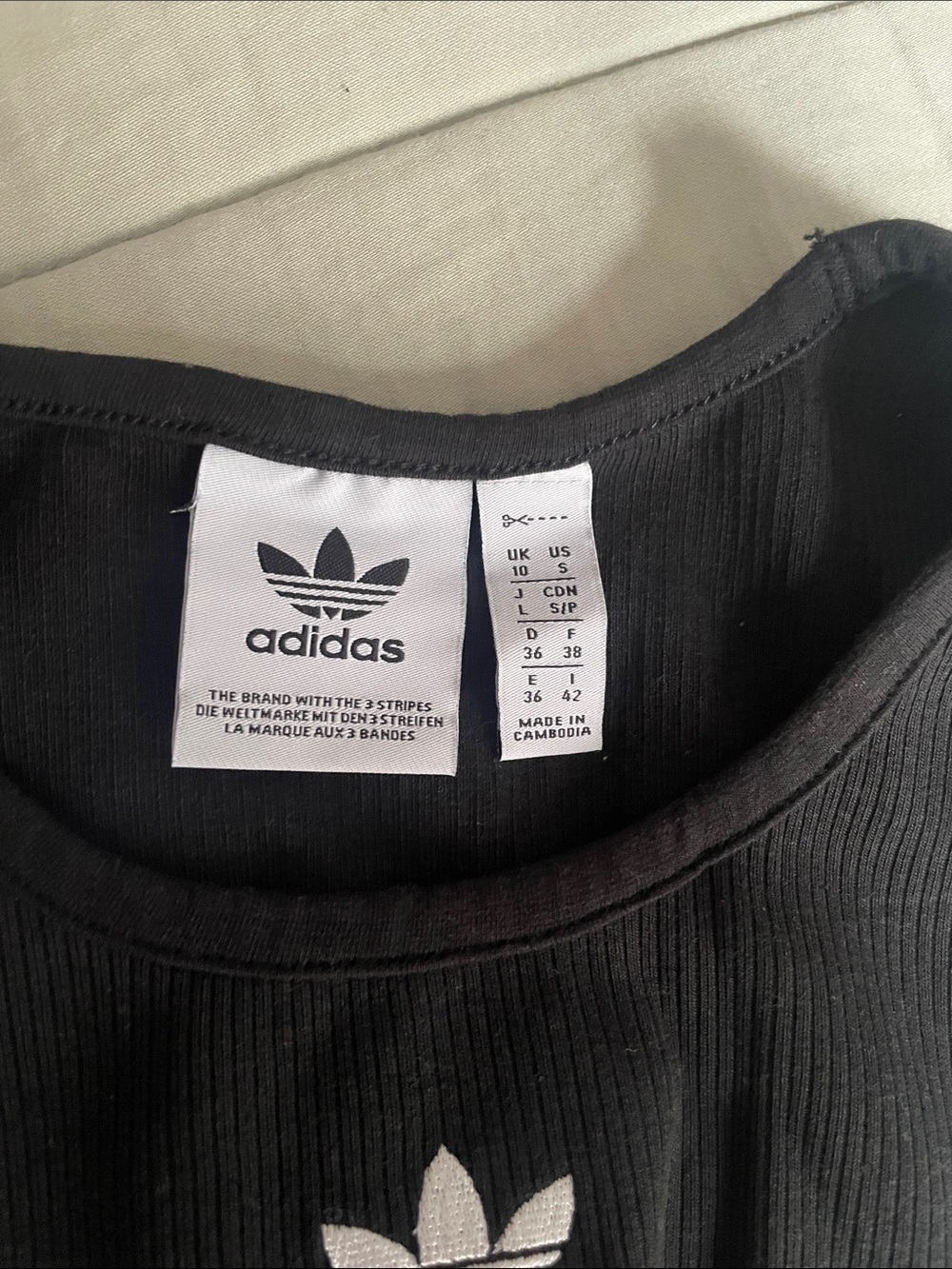 adidas Black Ribbed Tank - Picture 2 of 7